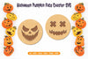 Halloween Pumpkin Face Coaster SVG Bundle - Clipart Bundle