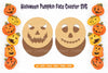 Halloween Pumpkin Face Coaster SVG Bundle