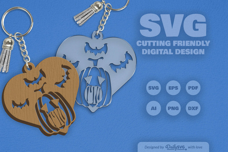 SVG Halloween Pumpkin Heart SVG Bundle 8 - CraftNest - Digital Crafting and Art