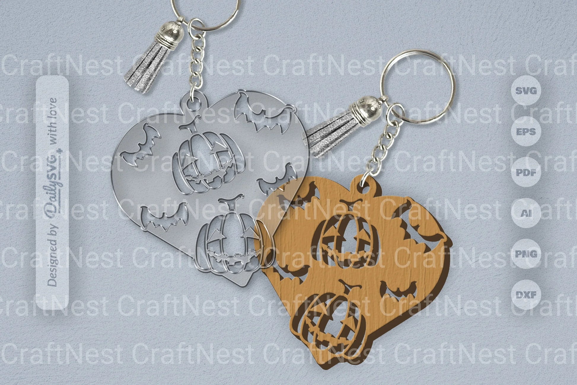 Halloween Pumpkin Heart SVG Bundle - CraftNest - Digital Crafting and Art