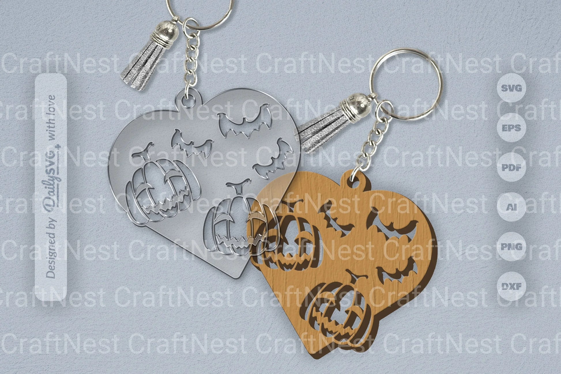 Halloween Pumpkin Heart SVG Bundle 2 - CraftNest - Digital Crafting and Art