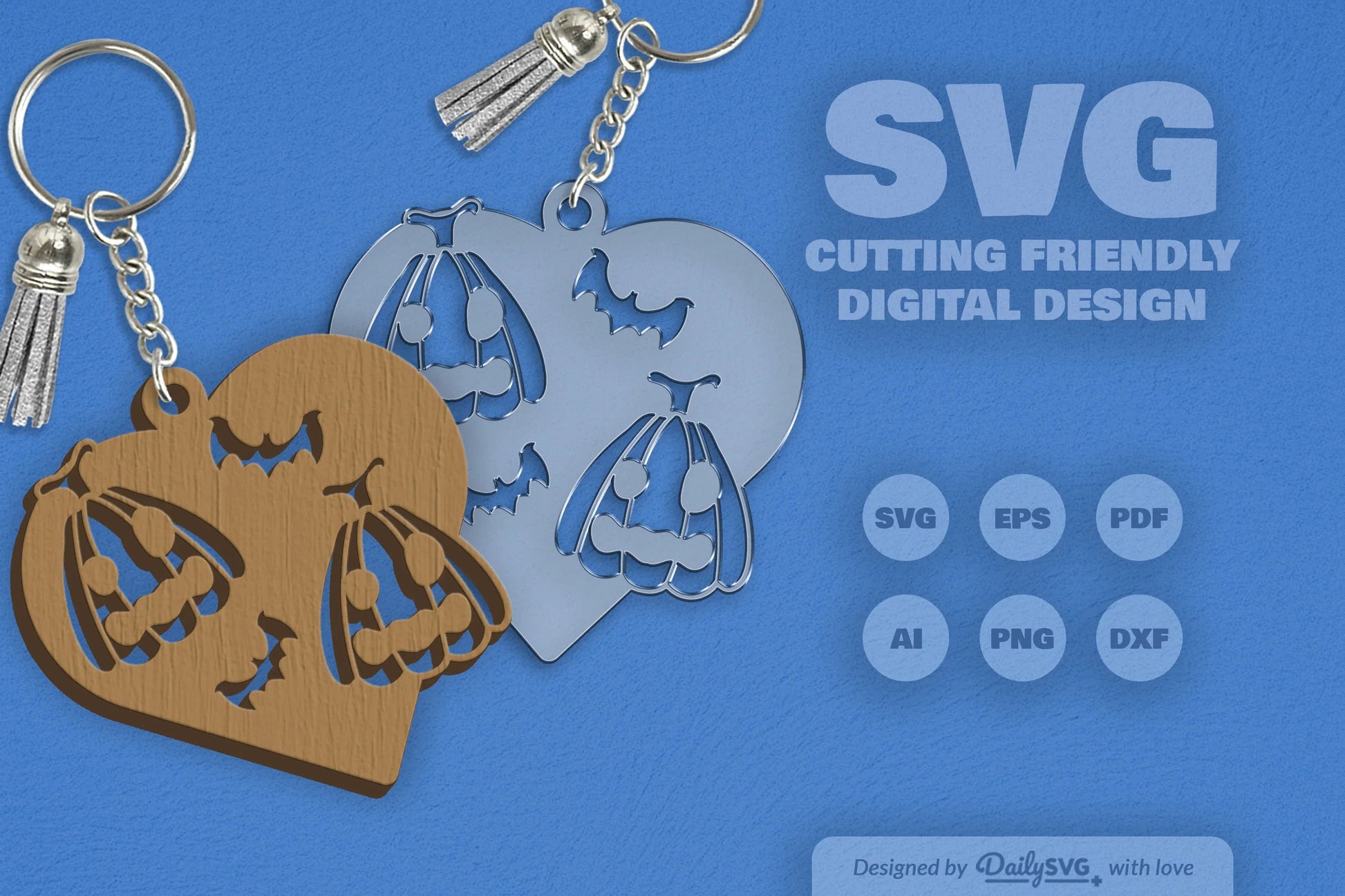 Halloween Pumpkin Heart SVG Bundle 1 - CraftNest - Digital Crafting and Art