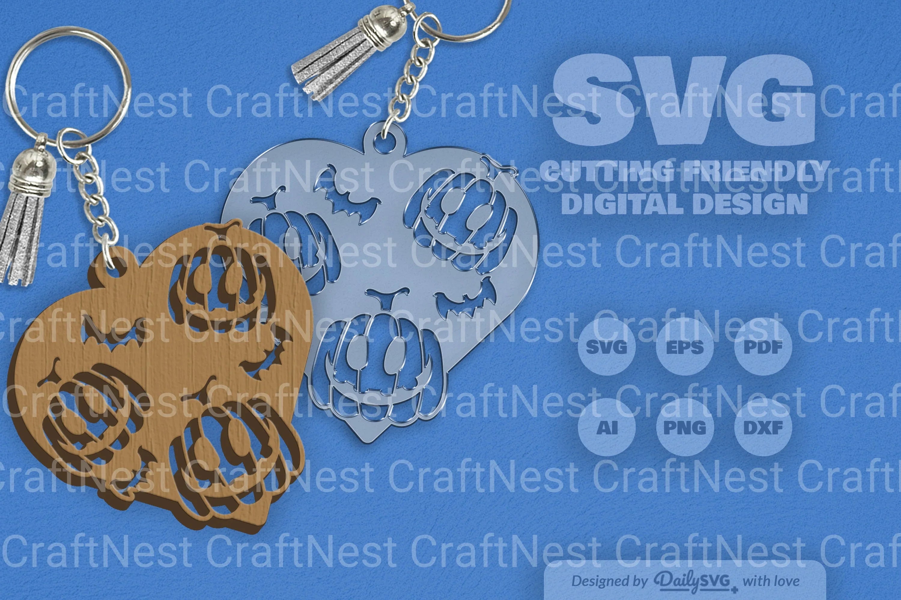 Halloween Pumpkin Heart SVG Bundle