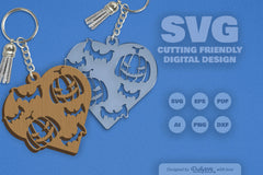 Halloween Pumpkin Heart SVG Bundle 5 - CraftNest - Digital Crafting and Art