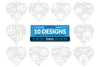 Halloween Pumpkin Heart Keychain Clipart SVG Bundle