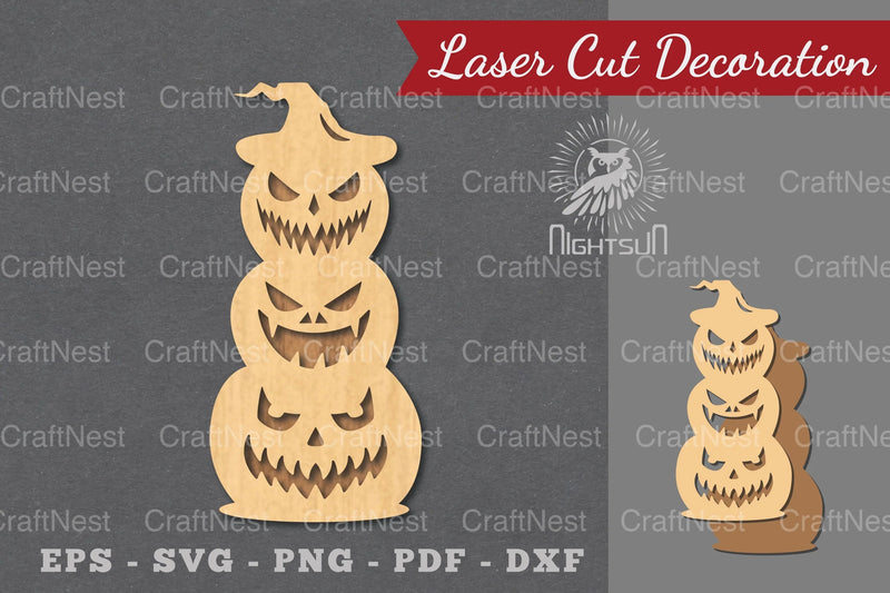 Halloween Pumpkin Laser Cut Decoration Bundle - CraftNest - Digital Crafting and Art