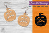 Halloween Pumpkin Laser Cut Earring SVG Bundle