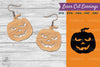 Halloween Pumpkin Laser Cut Earring SVG Bundle