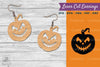 Halloween Pumpkin Laser Cut Earring SVG Bundle