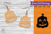 Halloween Pumpkin Laser Cut Earring SVG Bundle