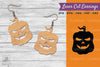 Halloween Pumpkin Laser Cut Earring SVG Bundle