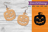 Halloween Pumpkin Laser Cut Earring SVG Bundle