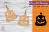 Halloween Pumpkin Laser Cut Earring SVG Bundle