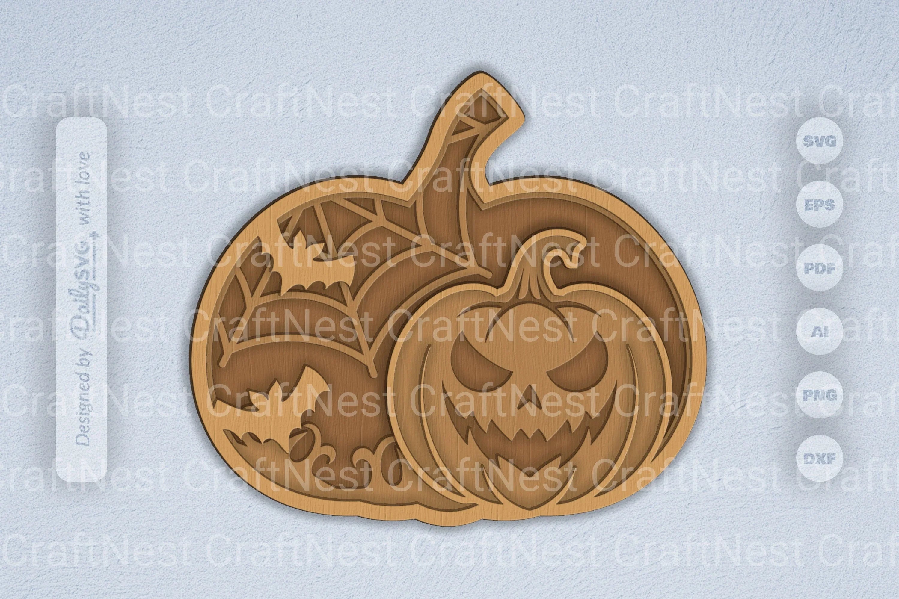 Halloween Pumpkin Laser Cut SVG Bundle