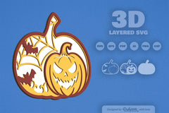 Halloween Pumpkin Laser Cut SVG Bundle - CraftNest - Digital Crafting and Art