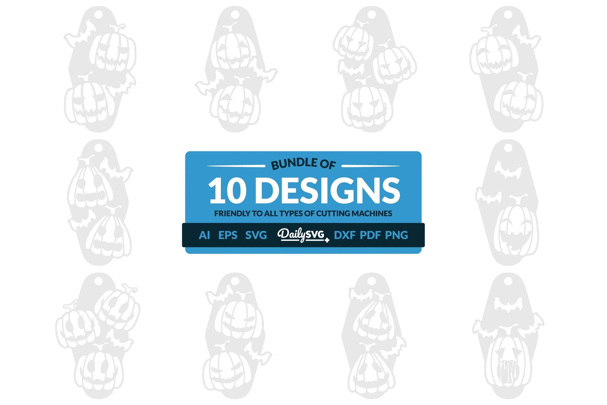 Halloween Pumpkin Motel Keychain Clipart SVG Bundle - CraftNest - Digital Crafting and Art