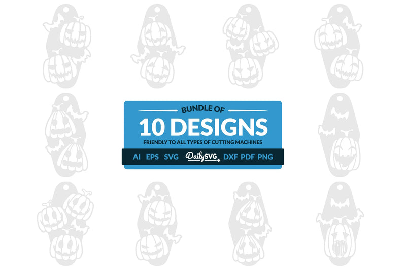 Halloween Pumpkin Motel Keychain Clipart SVG Bundle - CraftNest - Digital Crafting and Art