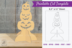 Halloween Pumpkin Printable Cut Template Bundle - CraftNest - Digital Crafting and Art