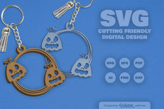 Halloween Pumpkin Keychain Clipart SVG Bundle - CraftNest - Digital Crafting and Art
