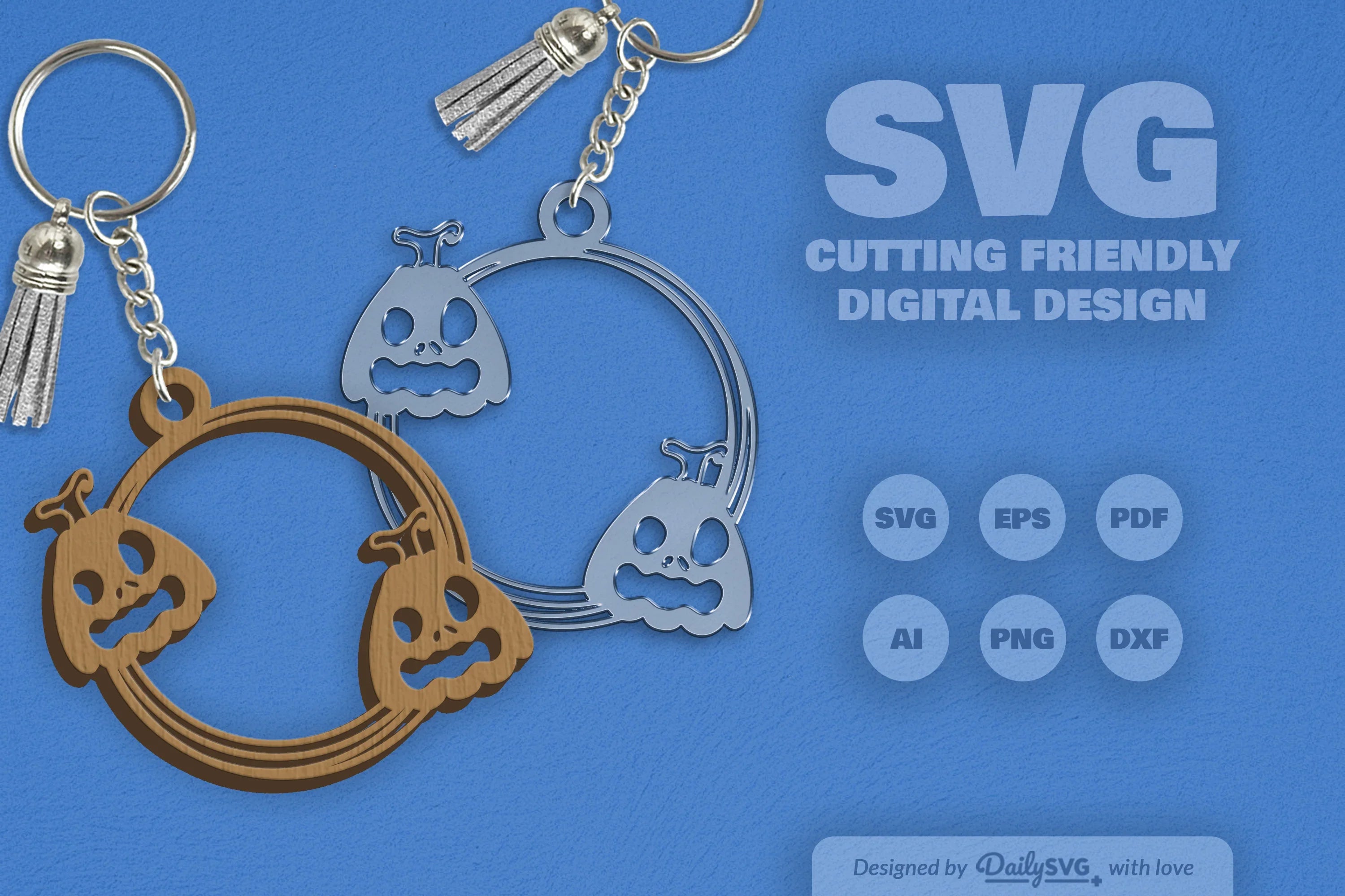 Halloween Pumpkin Keychain Clipart SVG Bundle - CraftNest - Digital Crafting and Art