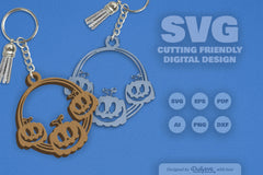 Halloween Pumpkin Keychain Clipart SVG Bundle - CraftNest - Digital Crafting and Art