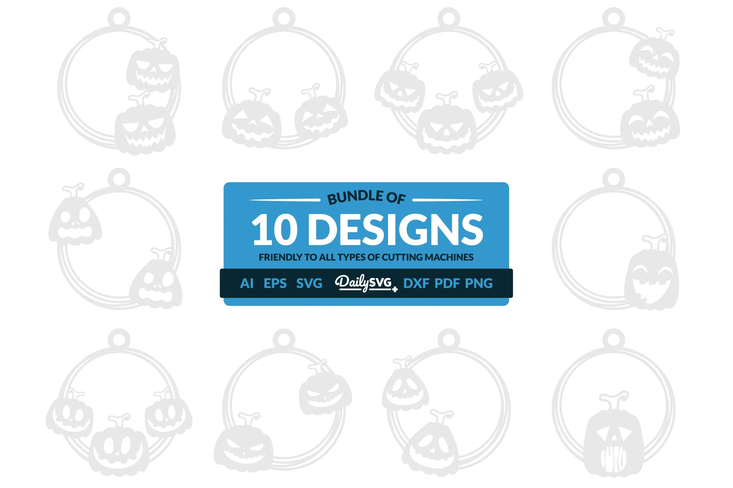Halloween Pumpkin Keychain Clipart SVG Bundle - CraftNest - Digital Crafting and Art