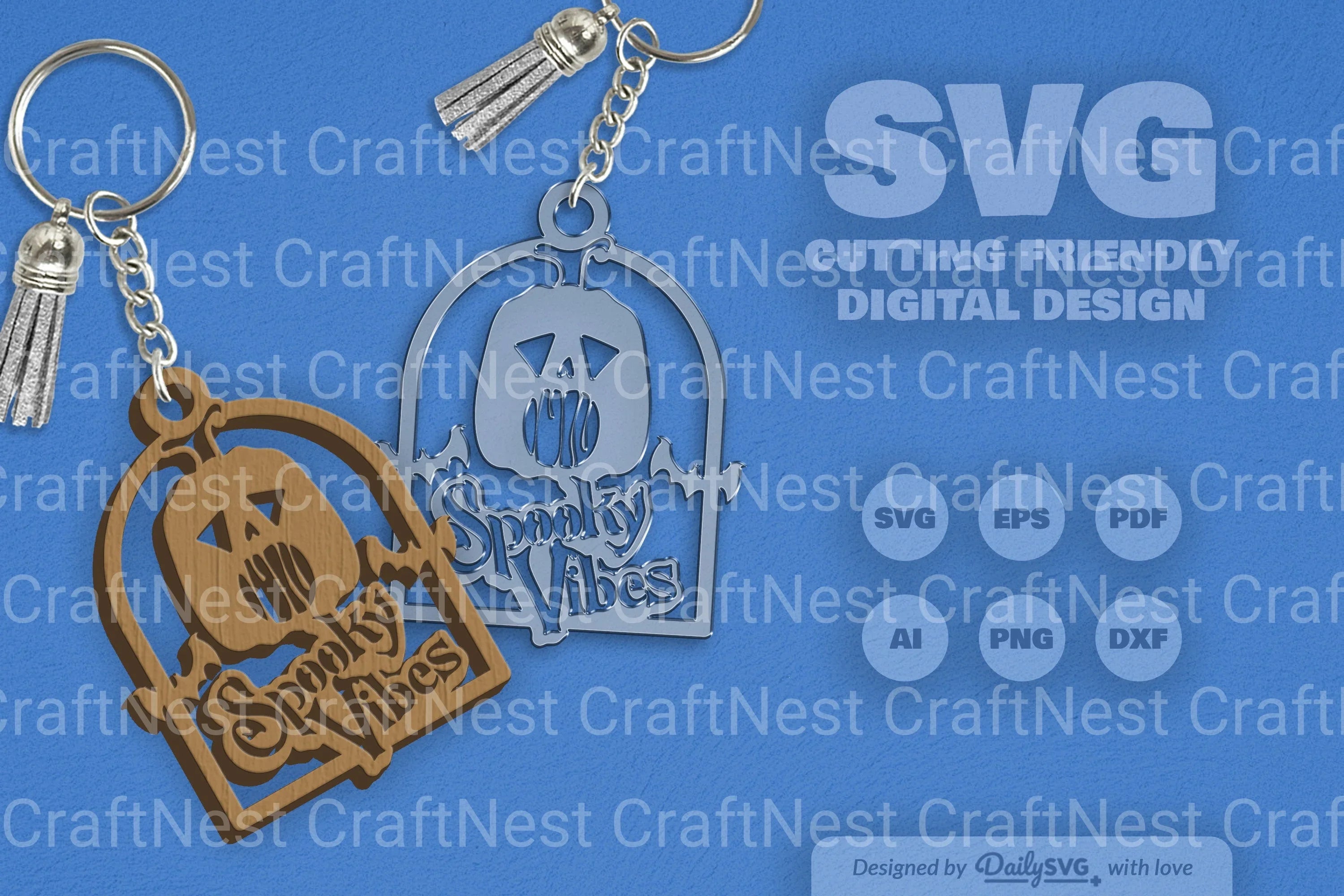 Spooky Vibes Halloween Pumpkin SVG Bundle