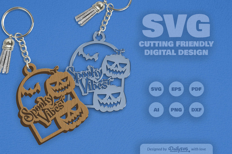 Spooky Vibes Halloween Pumpkin SVG Bundle 3 - CraftNest - Digital Crafting and Art