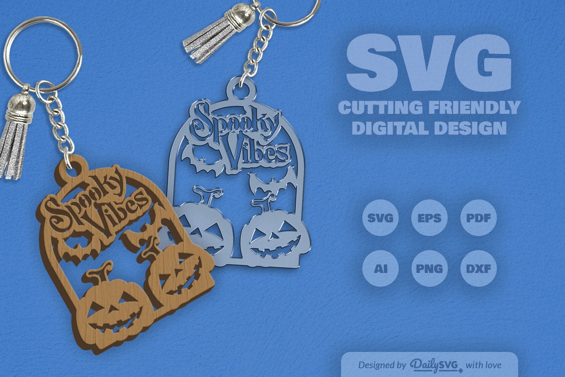 Spooky Vibes Halloween Pumpkin SVG Bundle - CraftNest - Digital Crafting and Art