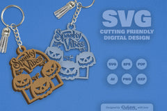 Spooky Vibes Halloween Pumpkin SVG Bundle 1 - CraftNest - Digital Crafting and Art