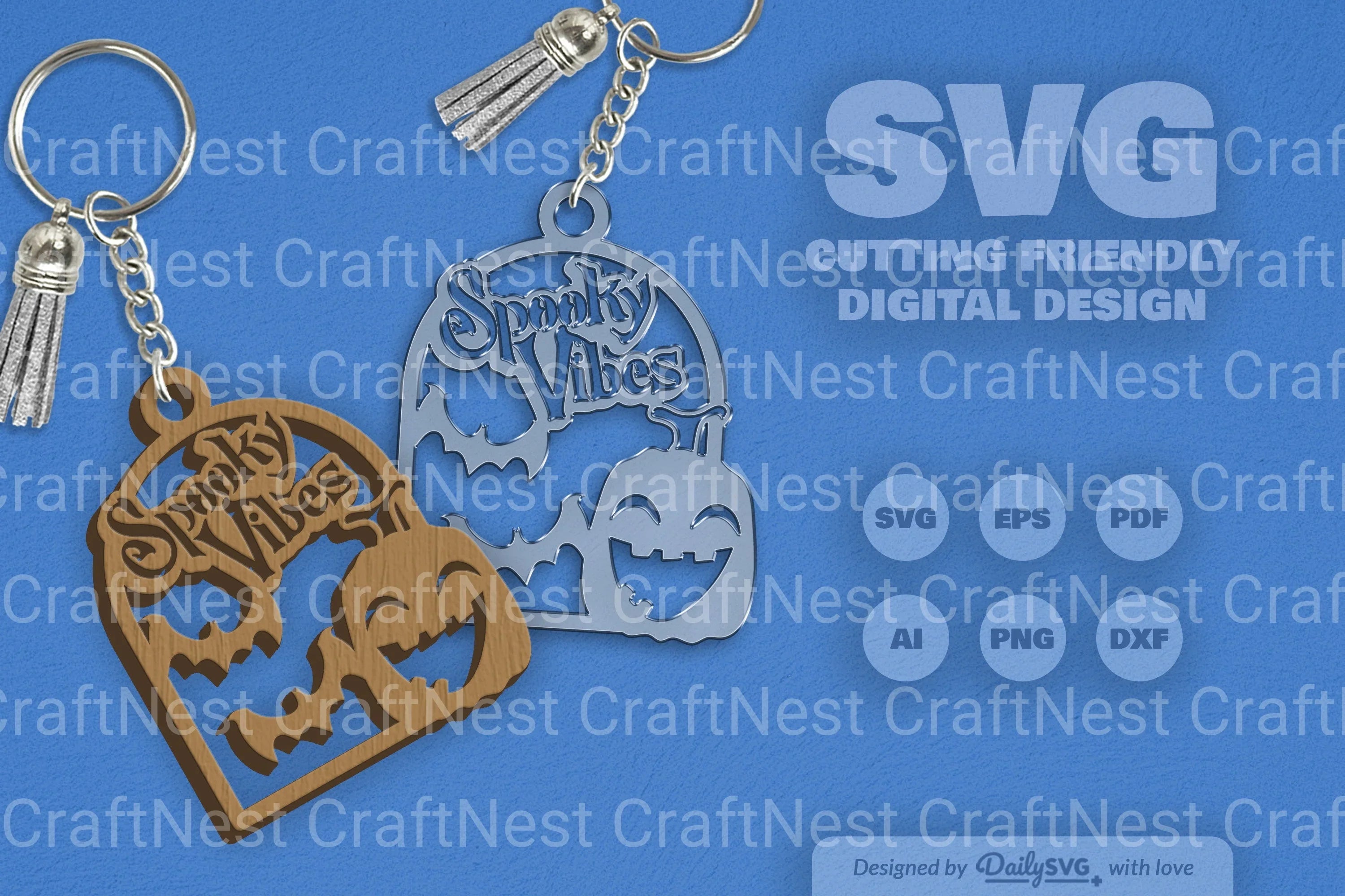 Spooky Vibes Halloween Pumpkin SVG Bundle