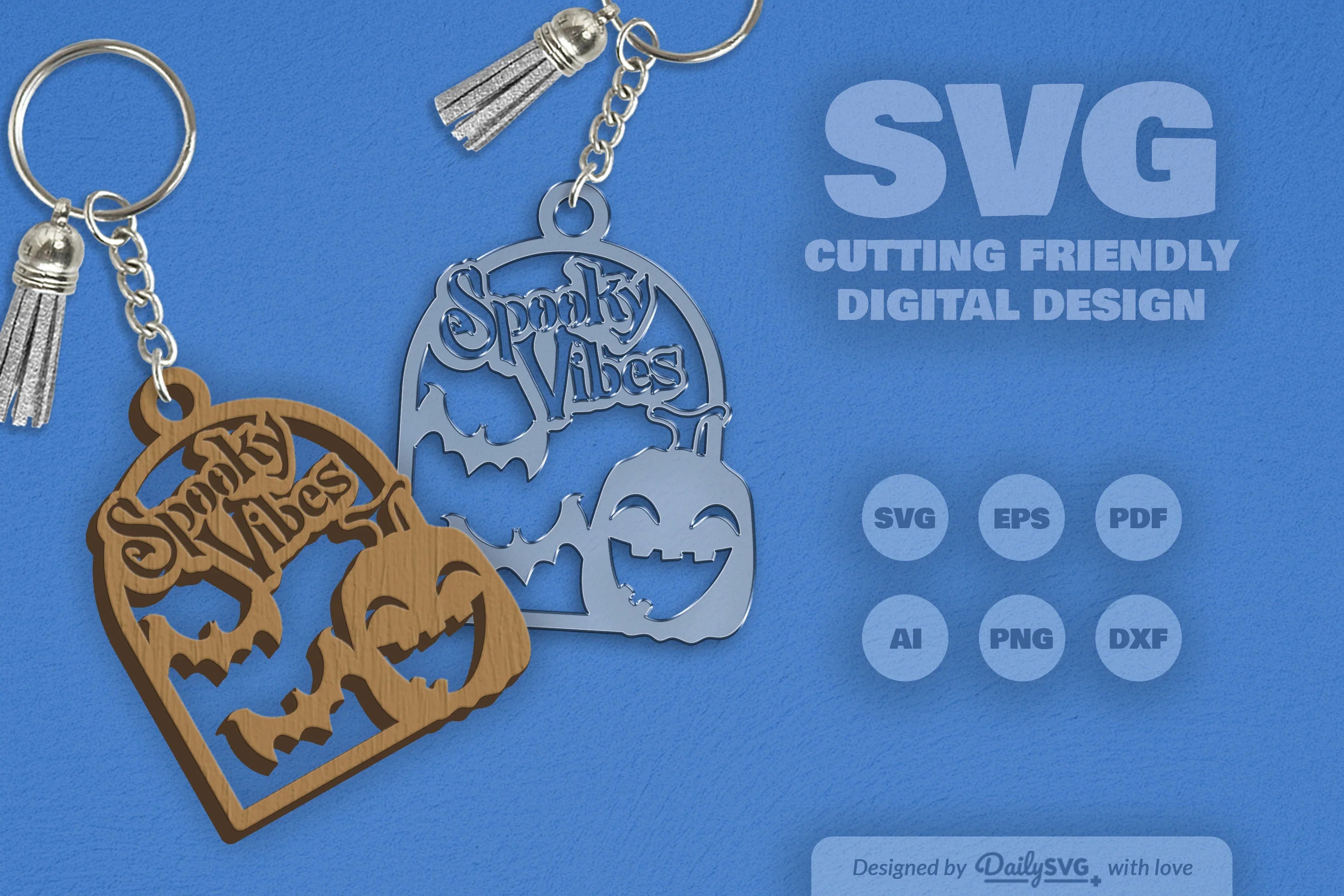 Spooky Vibes Halloween Pumpkin SVG Bundle 4 - CraftNest - Digital Crafting and Art