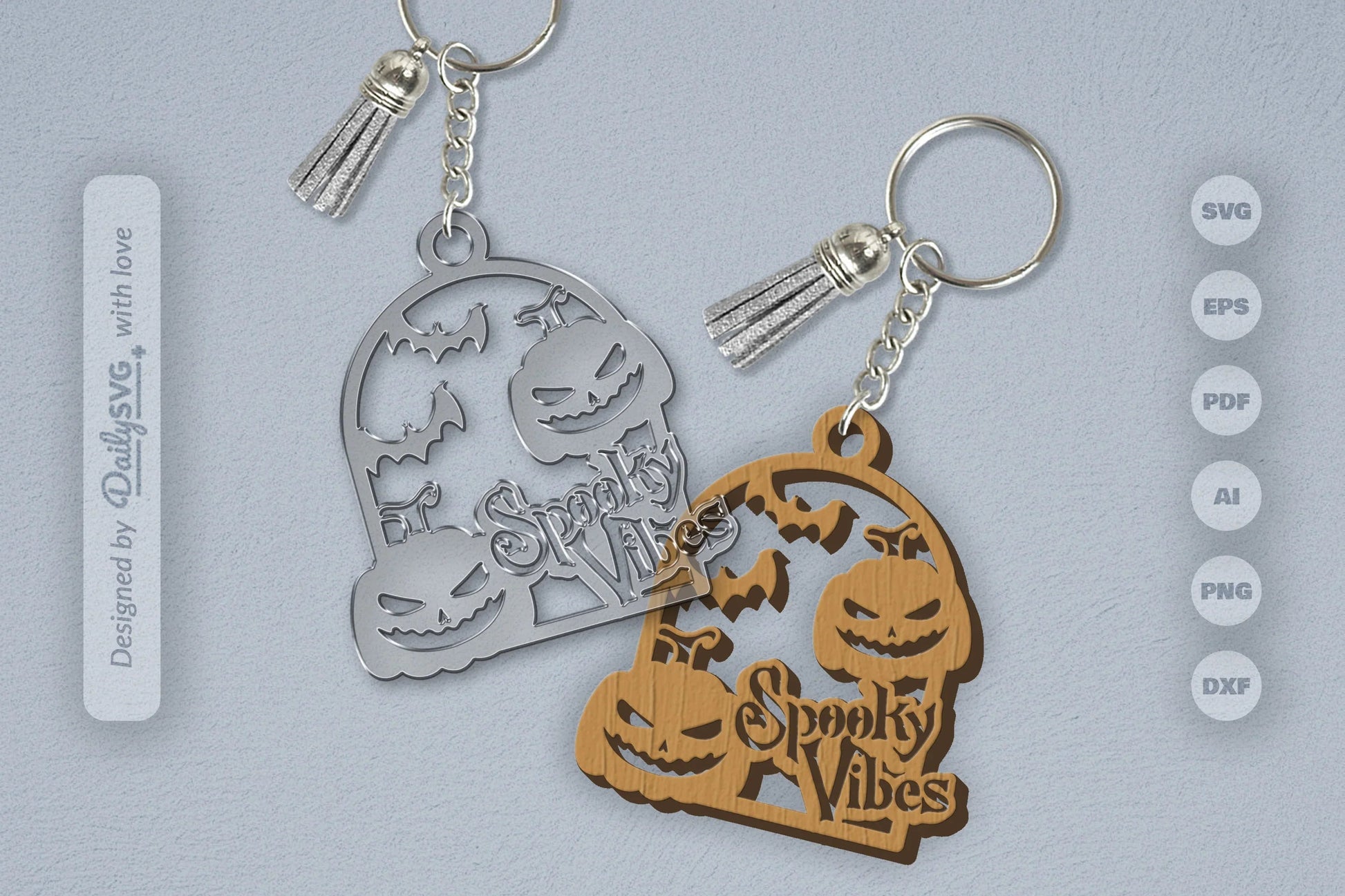 Spooky Vibes Halloween Pumpkin SVG Bundle 5 - CraftNest - Digital Crafting and Art