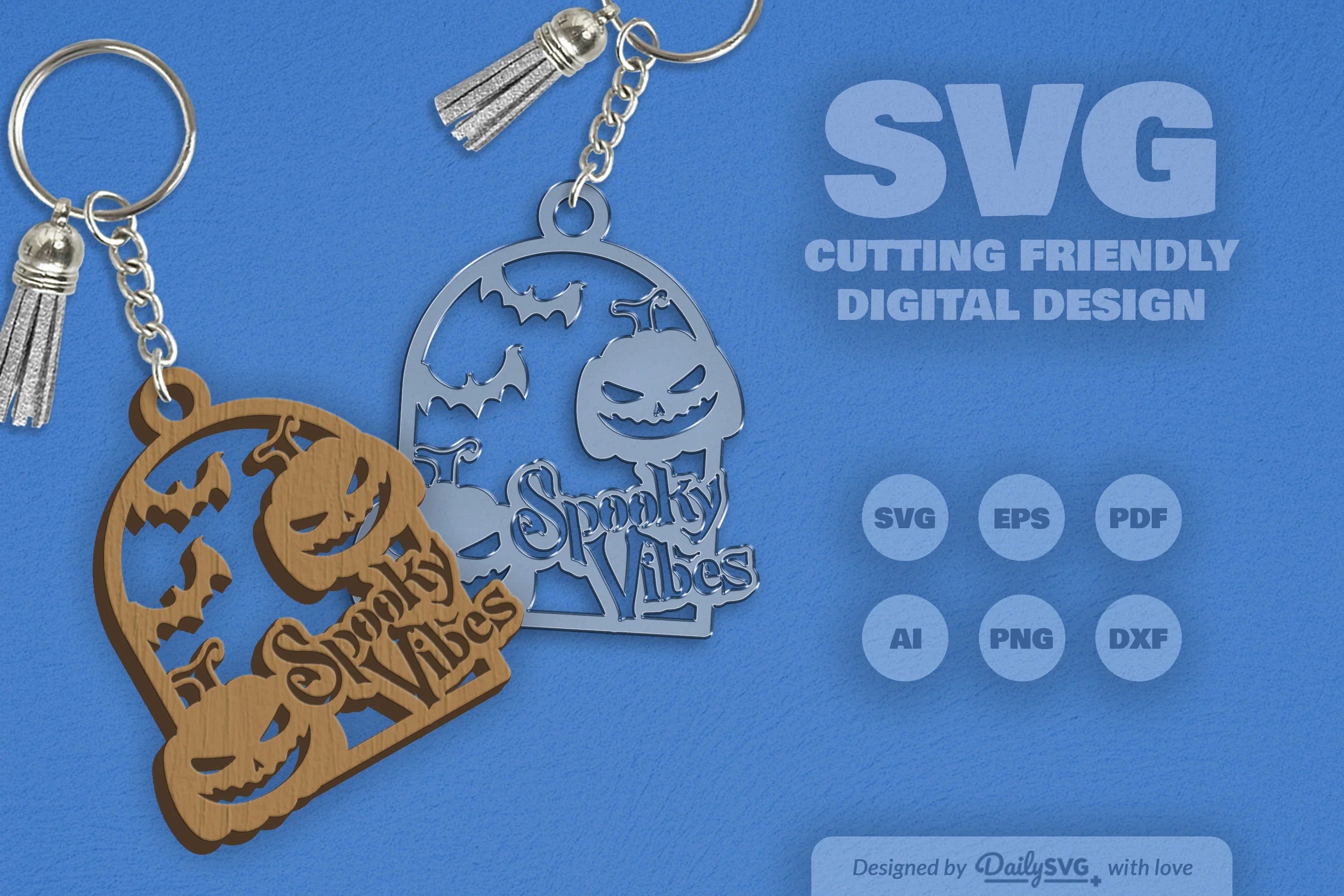 Spooky Vibes Halloween Pumpkin SVG Bundle 5 - CraftNest - Digital Crafting and Art