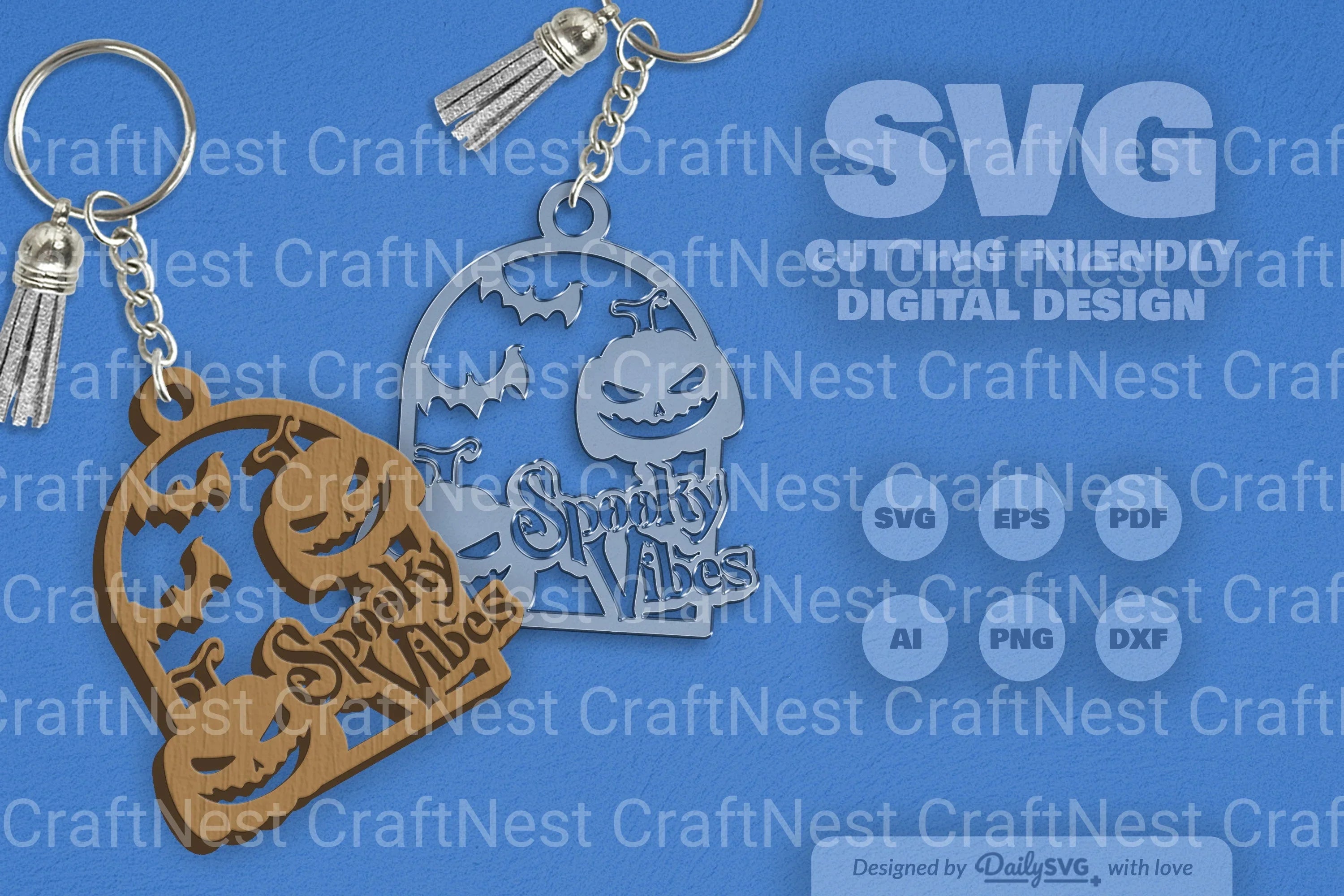 Spooky Vibes Halloween Pumpkin SVG Bundle