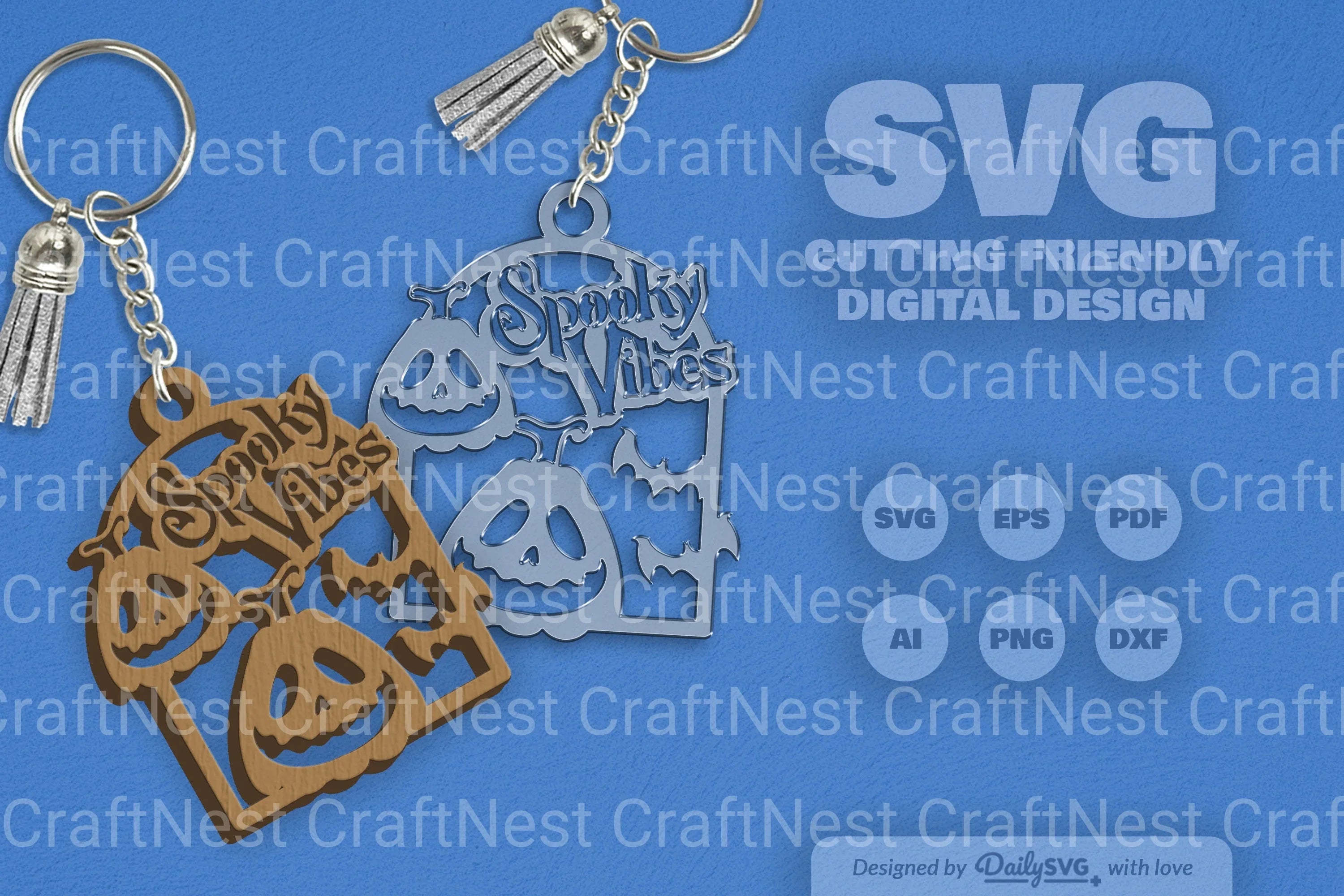 Spooky Vibes Halloween Pumpkin SVG Bundle