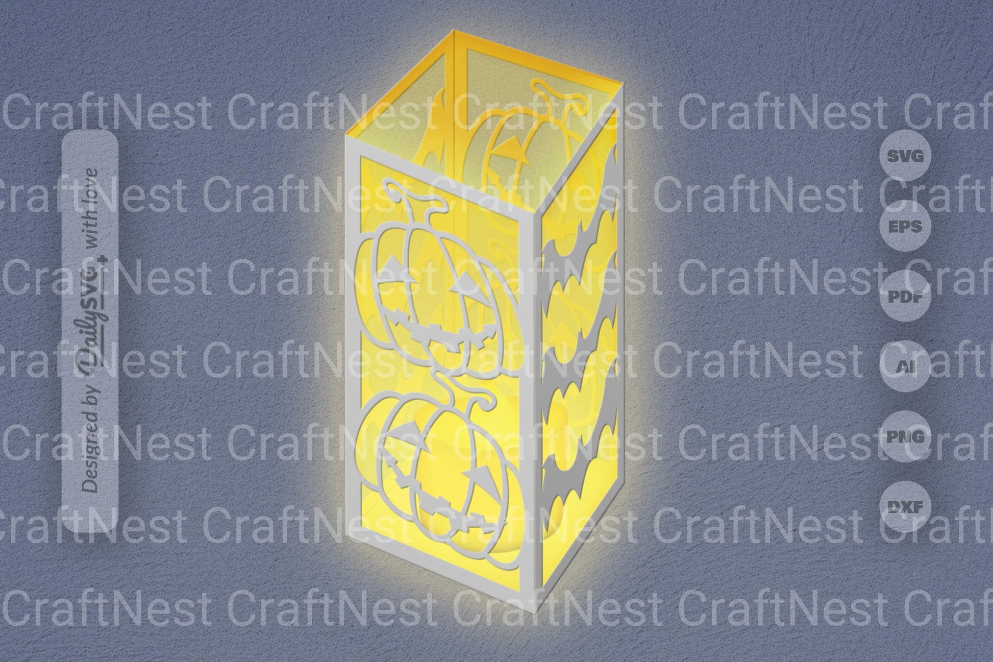 Halloween Pumpkin Papercut SVG Bundle 4 - CraftNest - Digital Crafting and Art