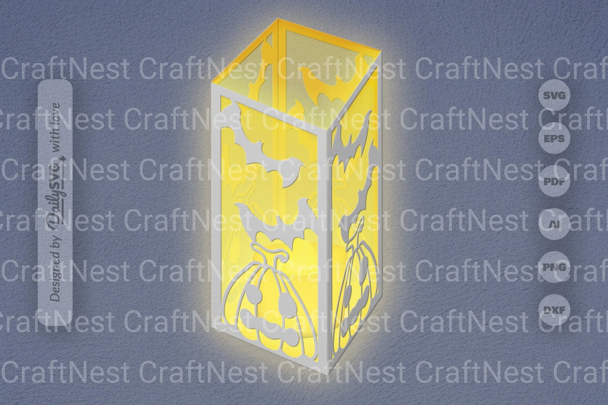 Halloween Pumpkin Papercut SVG Bundle 5 - CraftNest - Digital Crafting and Art