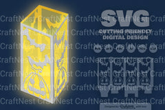 Halloween Pumpkin Papercut SVG Bundle 5 - CraftNest - Digital Crafting and Art