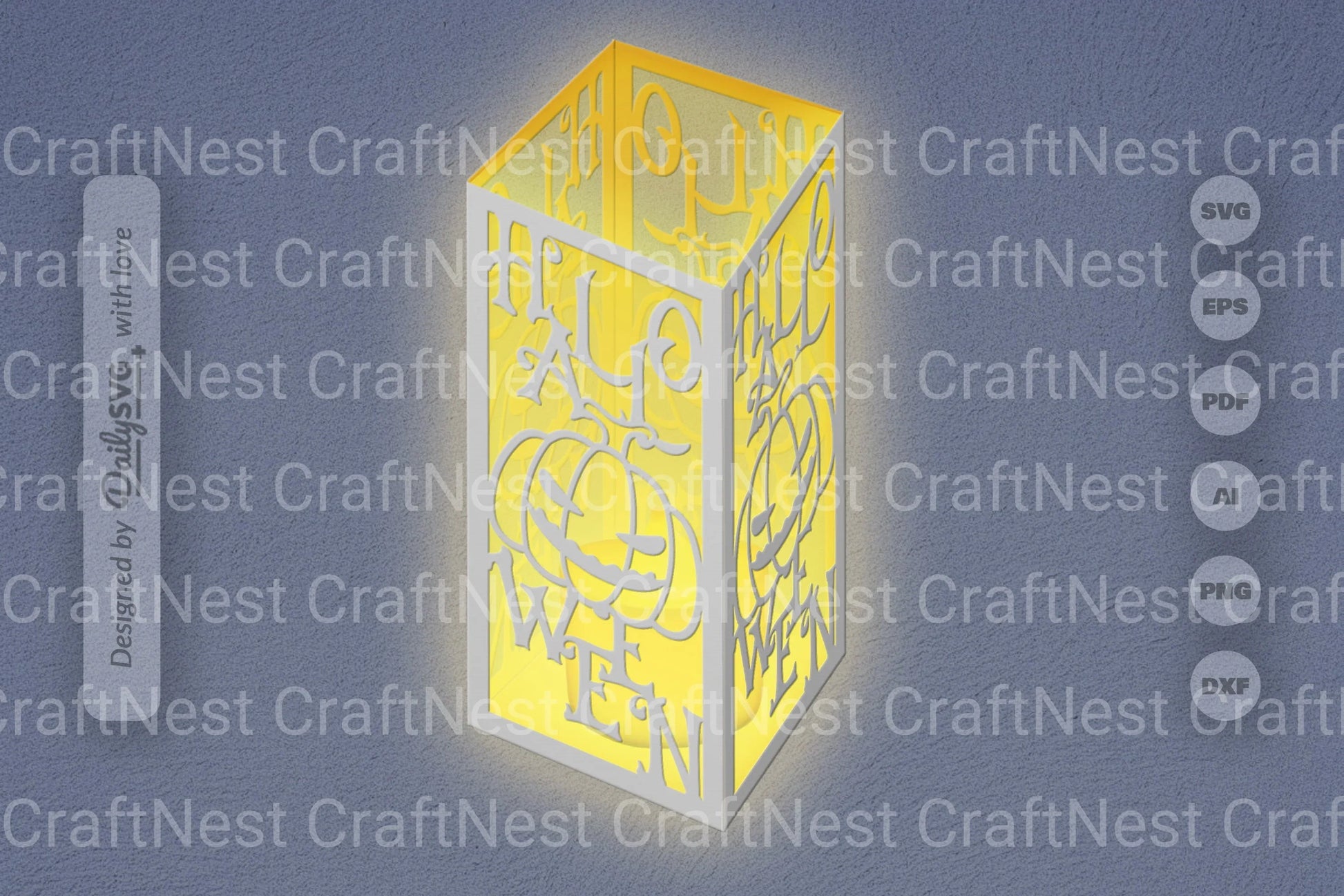 Halloween Pumpkin Papercut SVG Bundle 8 - CraftNest - Digital Crafting and Art