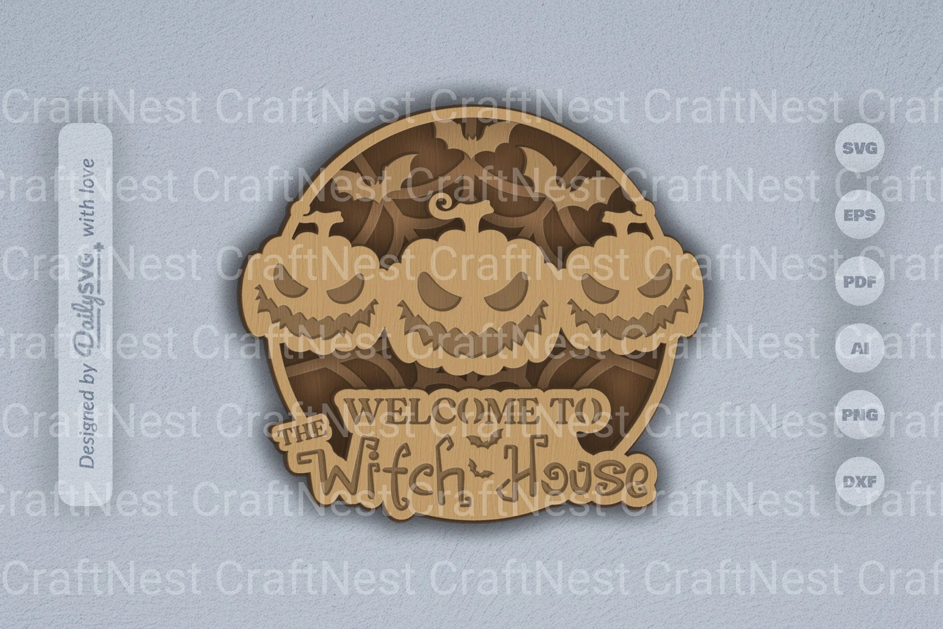 Halloween Pumpkins Laser Cut 3D SVG Bundle