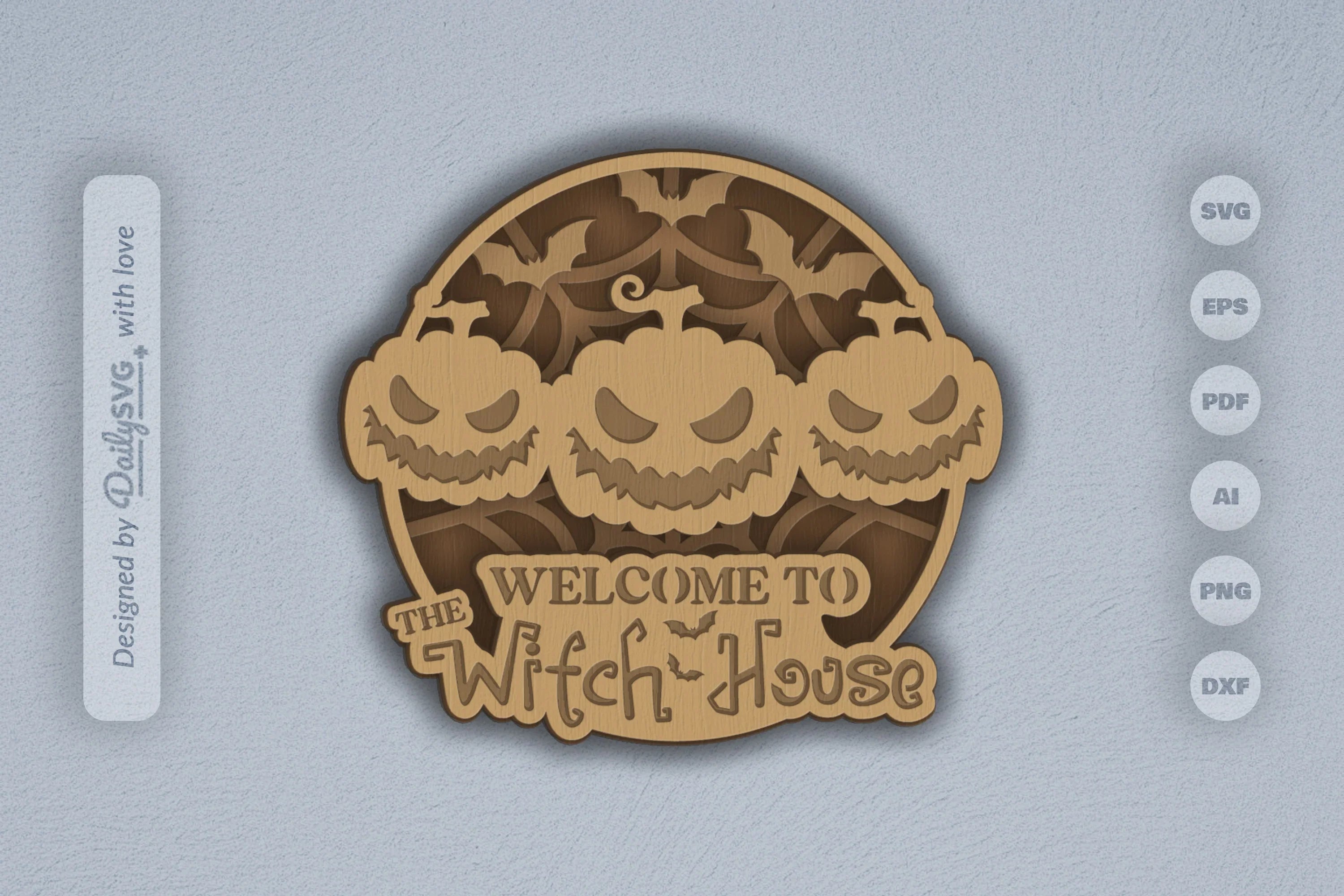 Halloween Pumpkins Laser Cut 3D SVG Bundle - CraftNest - Digital Crafting and Art