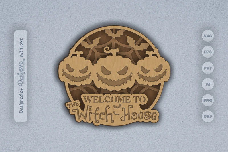 Halloween Pumpkins Laser Cut 3D SVG Bundle - CraftNest - Digital Crafting and Art