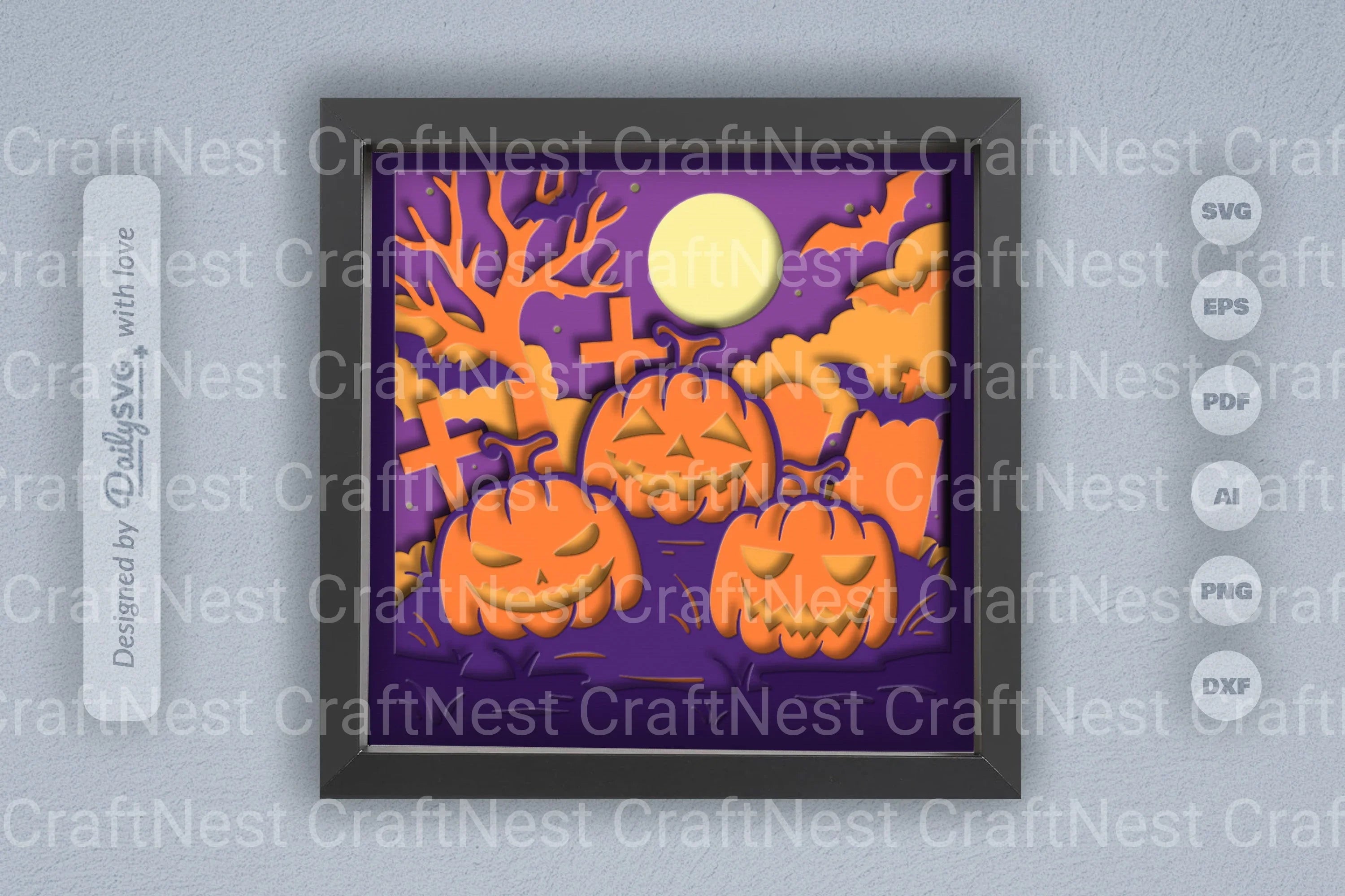 Halloween Pumpkin Papercut SVG Bundle