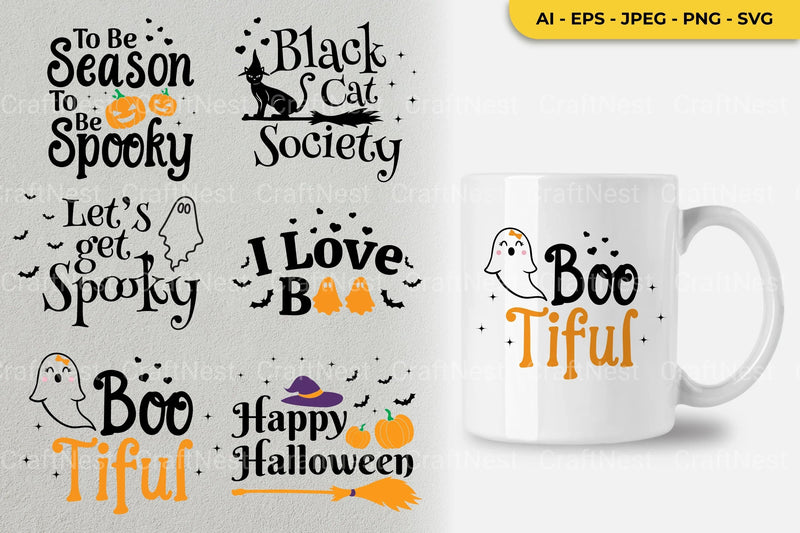 Halloween Quotes SVG Bundle - CraftNest - Digital Crafting and Art