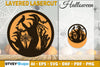 Halloween Round Layered Lasercut SVG Bundle