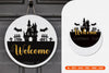 Halloween Round Sign Lasercut SVG Bundle