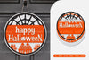 Halloween Round Sign Lasercut SVG Bundle