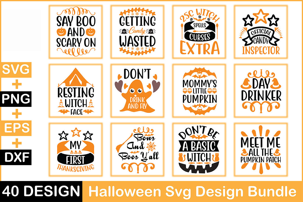 Halloween 40 SVG Bundle