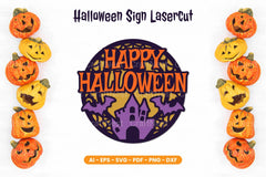 Halloween Sign Lasercut SVG Bundle - CraftNest - Digital Crafting and Art
